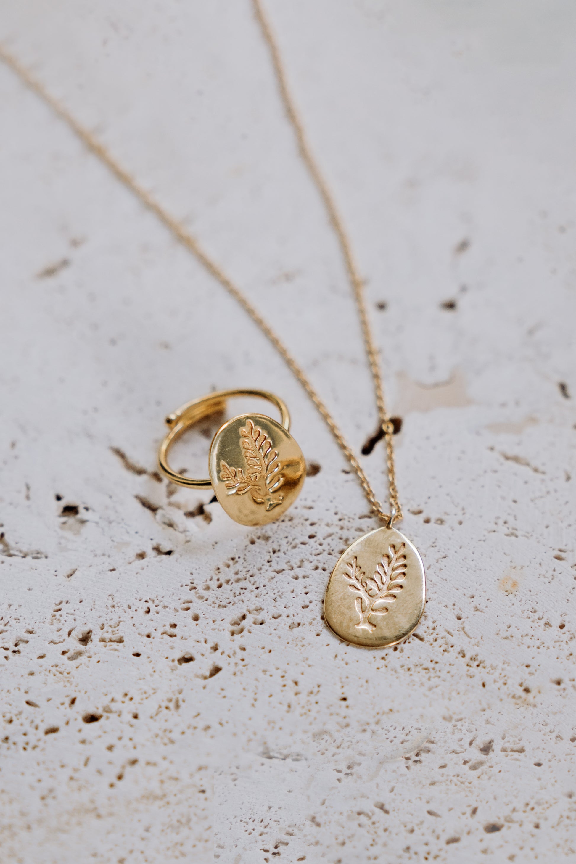 FEROX Set: Ring and Necklace Combo by Tulua Verde Fashion Brand