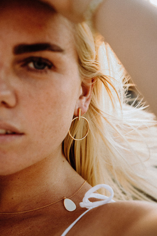 PAVONA Hoop Earrings | Tulua Verde